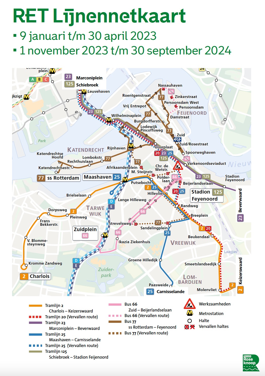 RET lijnennetkaart