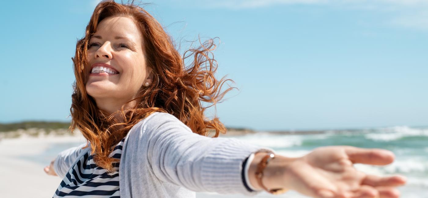 Vrouw met rood haar