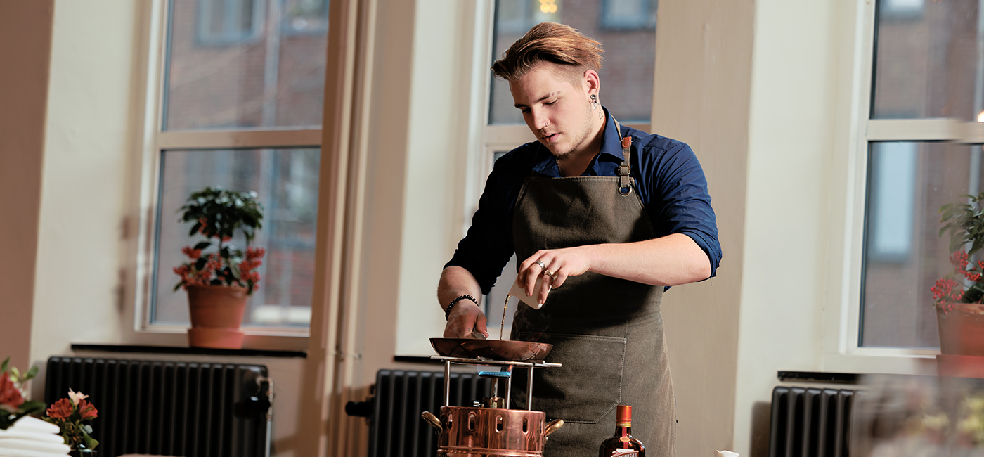 Student bereidt eten