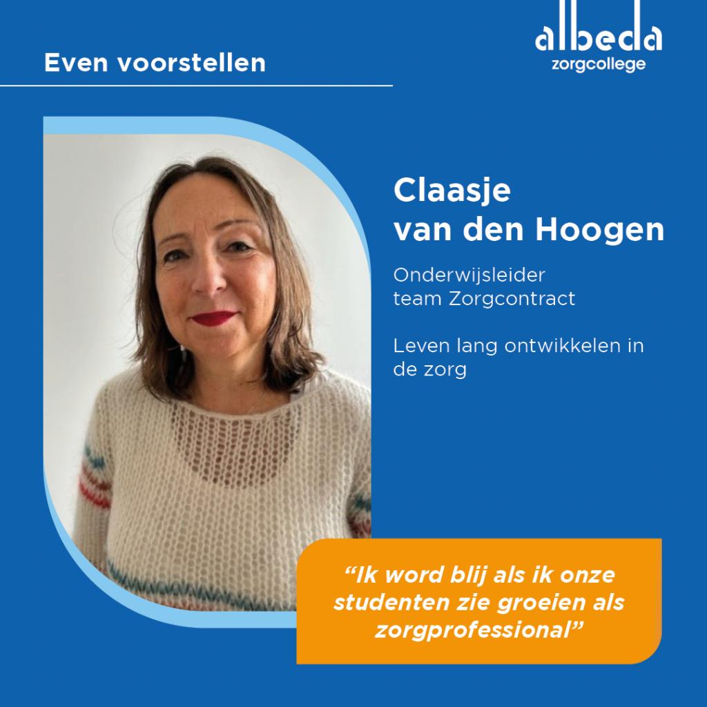 Claasje van den Hoogen, onderwijsleider